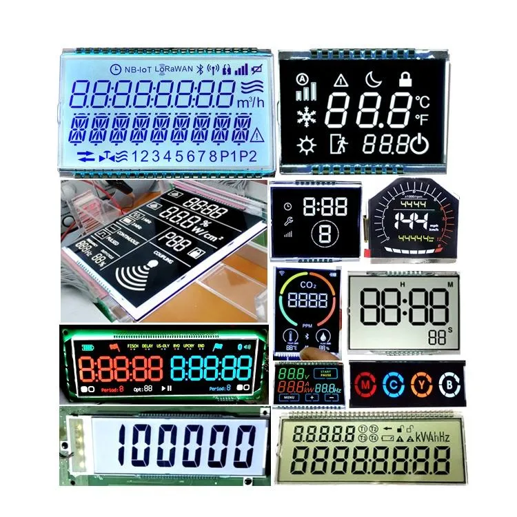 La HTA va pantalla LCD de 7 Tn Segmen Módulo de pantalla LCD para bomba de combustible Tatsuno OEM ODM dígitos medidor dispensador