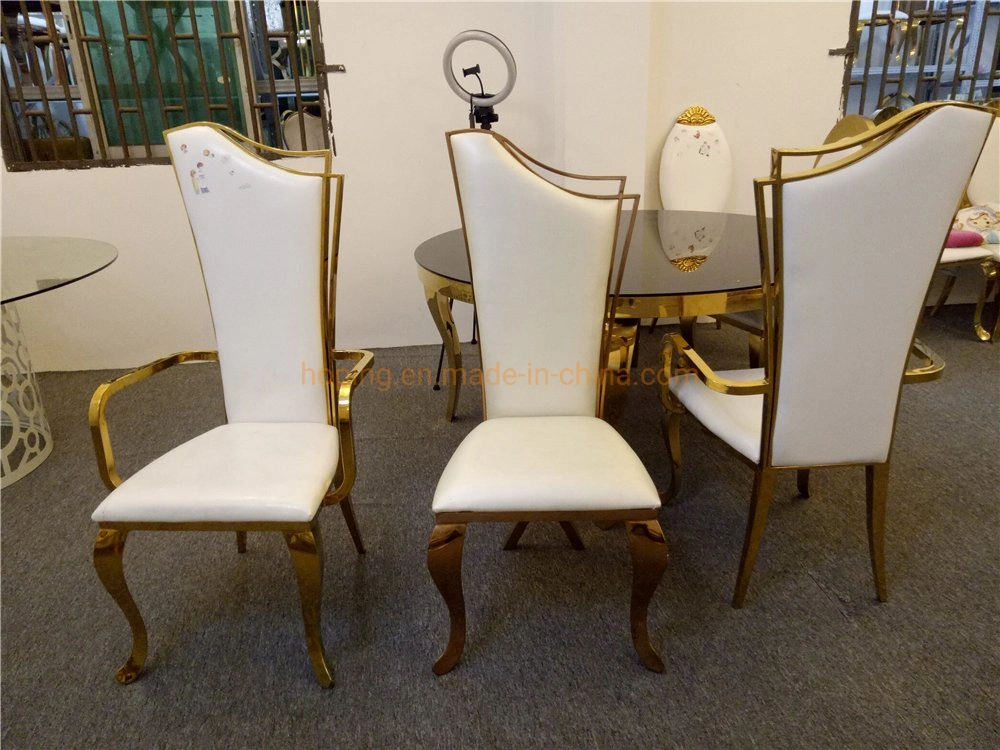 Classy King Throne Chair Modern Outdoor Metal Hotel Restaurant Wedding Banquet Dining Furniture Chair