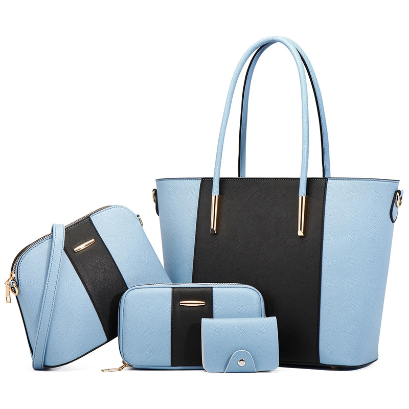 Luxery PU Leather Handbag Set Unique Design Lady Handbag Set Bags for Women
