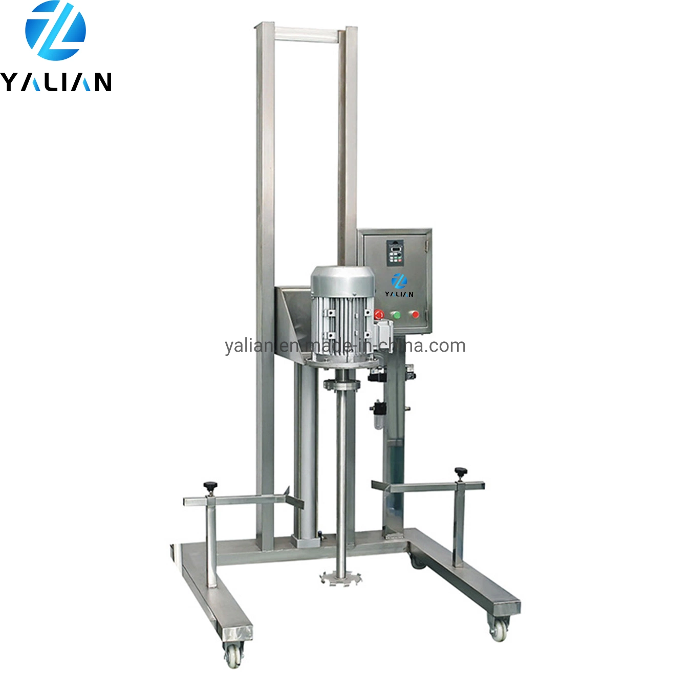 Pneumatic Lift Homogenizer Disperser for Making Cosmetic Products