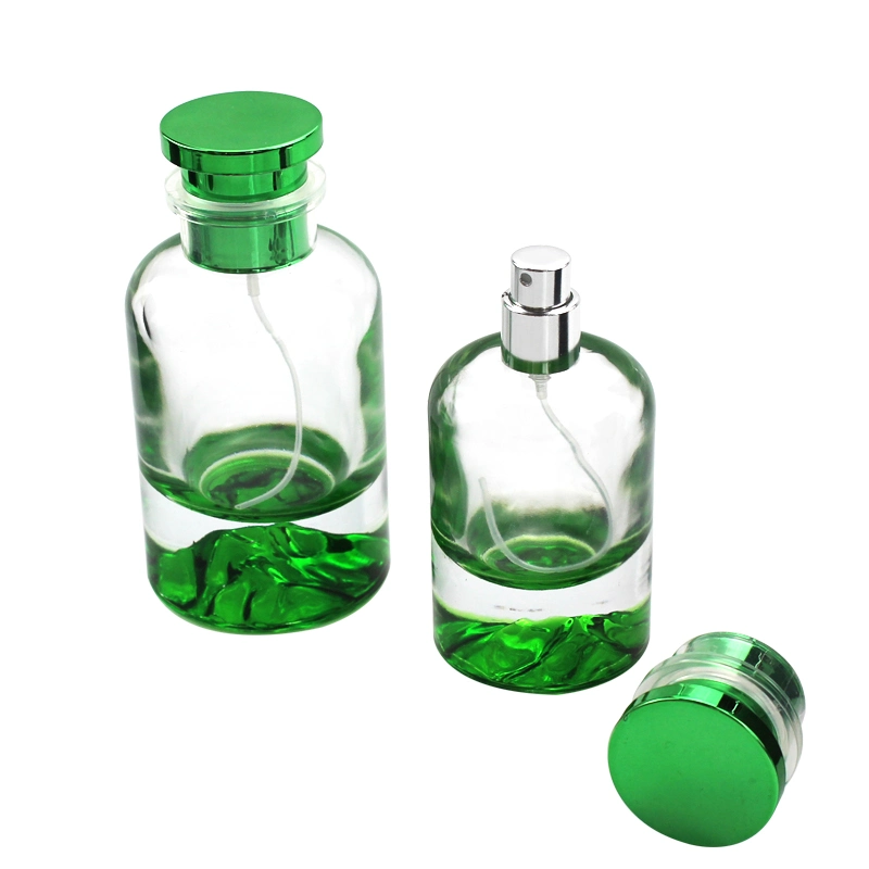 Free Sample Luxury 30ml 50ml Perfume Bottle Glass Round Empty Spray Refillable 100ml with Cap