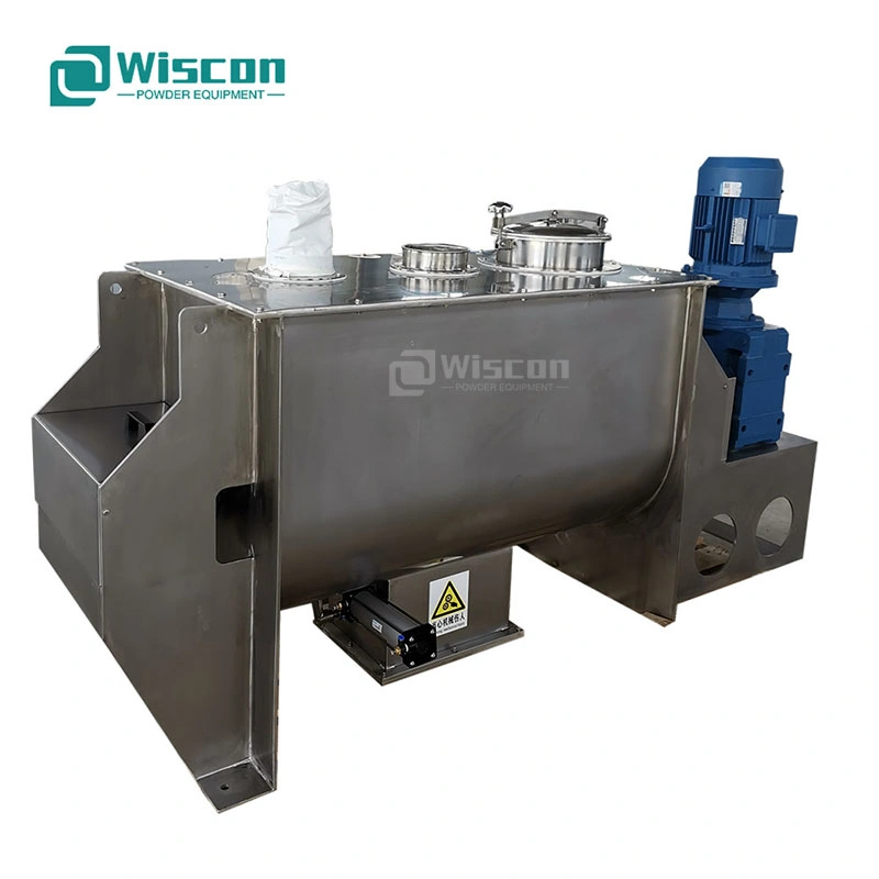 Bulk Solid Plastic Resins Industrial Powder Batch Paddle Ribbon Mixer Blender