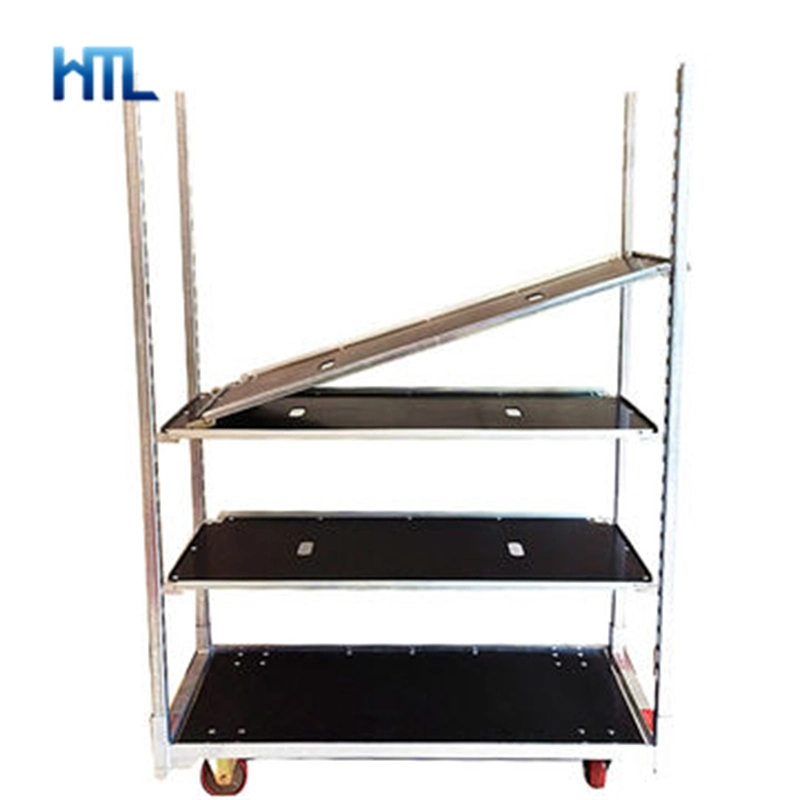 Customized Horticultural Nursery Danish Greenhouse Transport Metal Rack for Flowers