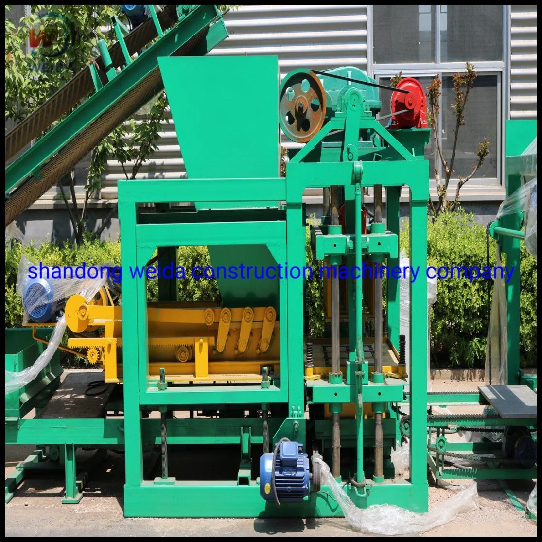 Low Cost Concrete Block Making Machine Qtj4-25 Construction Brick Equipments