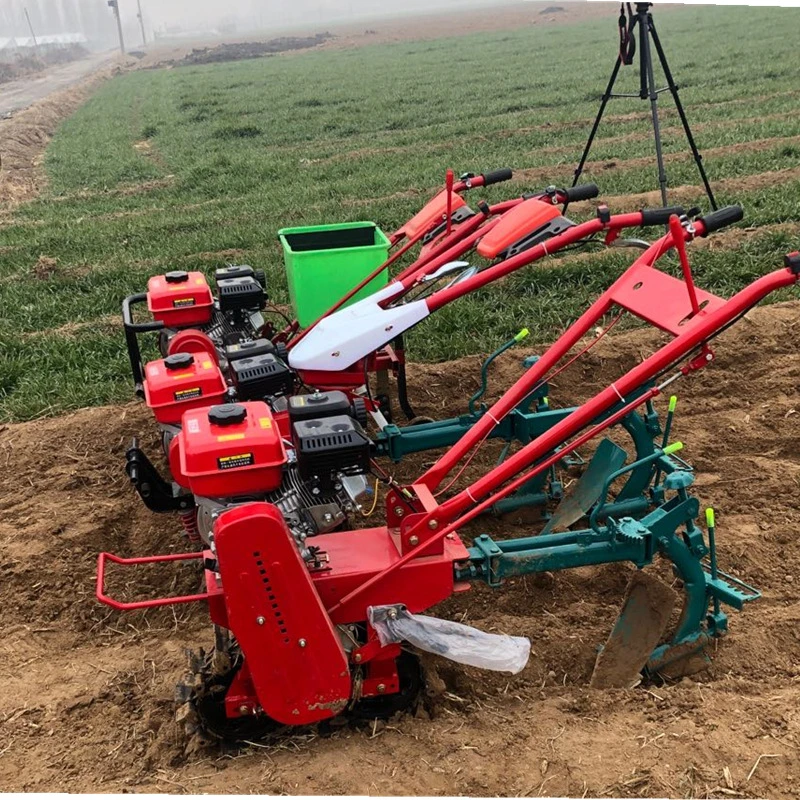 Small Plough Machine Gasoline and Diesel Engine Mini Self Propelled Power Tiller with Best Quality