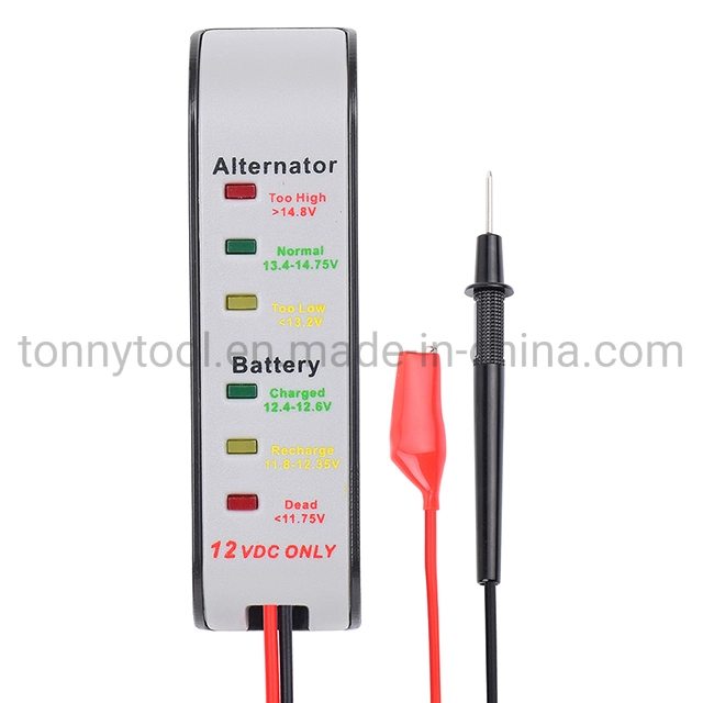 Auto 12 volts batterie Testeur de tension du moniteur de l'analyseur du circuit de charge