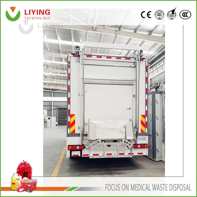 Harmless Medical Waste Microwave Disinfection Methods Mobile Disposal Treatment Equipment