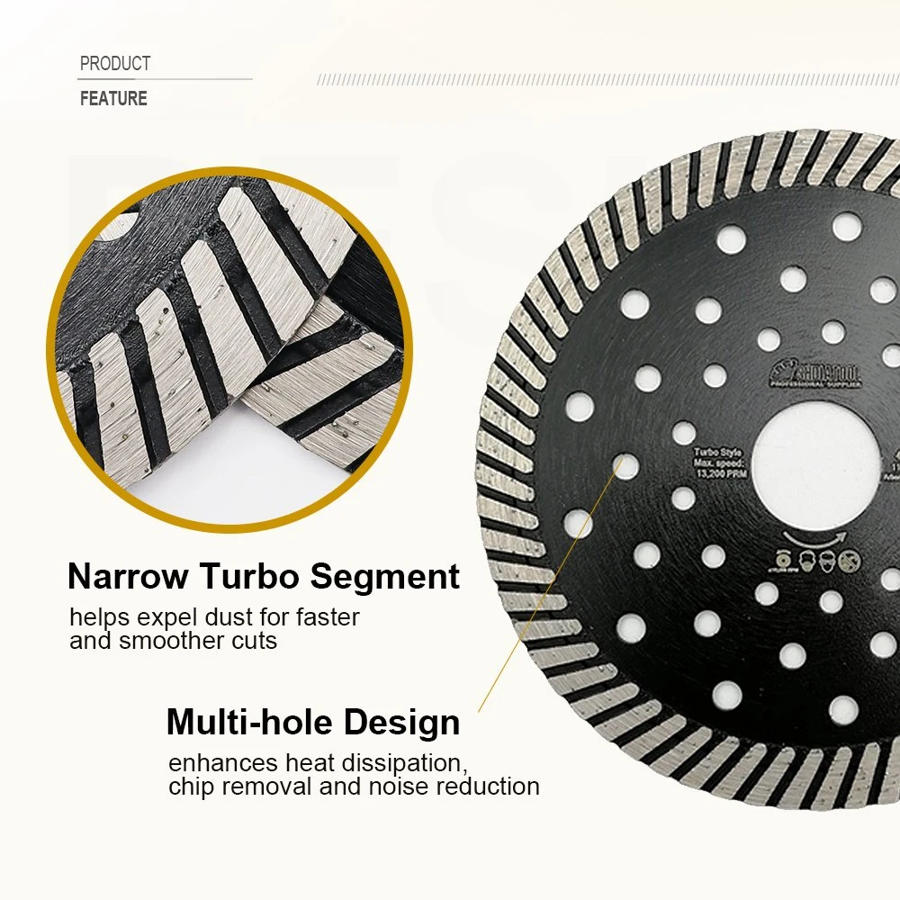 Diamond Turbo Cutting Saw Blades Cutting Disc with Multi Holes