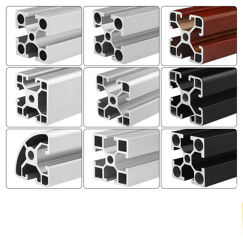 National Standard Industrial Aluminum Alloy Profile 4080 Sandblasted Black Color for Construction