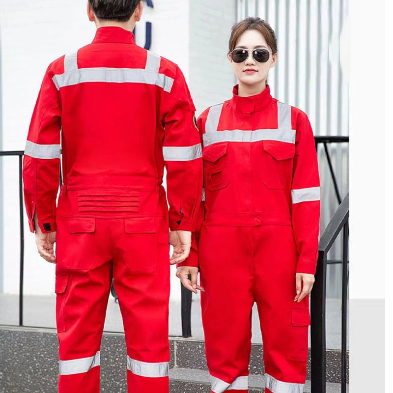 100%Cotton Work Overall Custom Logo Winter Reflective Safety Labor Overalls Men Workwear