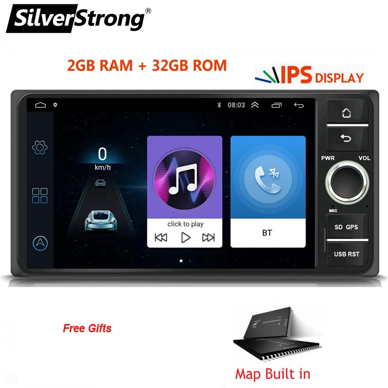 Android 11 de auto-radio 7' para la Toyota RAV4//Camry Corolla Hilux//Terios 2 DIN 8core DSP WiFi GPS 4G el SWC BT