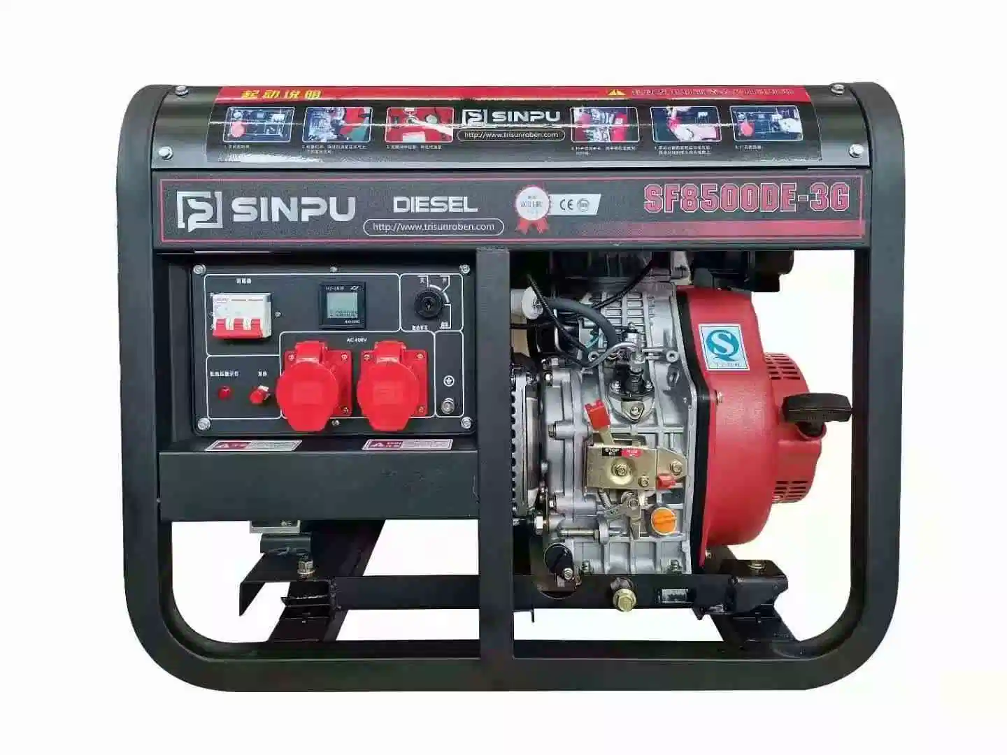 230V Exchange Diesel Generator Set 5000W Inverter Domestic Generator Set Outdoor Power Generation Equipment 2kw 3kw 4kw Power Value 2kw 2kVA 2.5kw 2.5kVA 3kVA