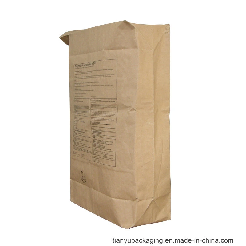 High quality/High cost performance  Brown Kraft Paper Valve Bag for Synthetic Iron Oxide