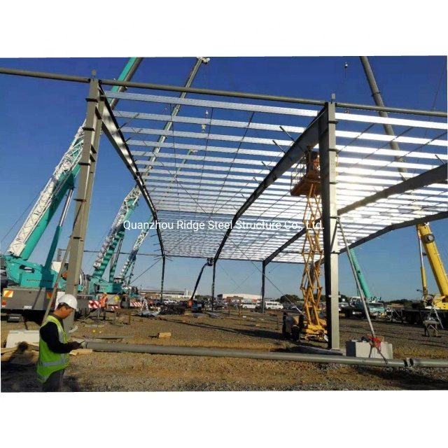 Welding Bolt Connection Prefabricated High Rise Steel Structure Frame for Workshop Building