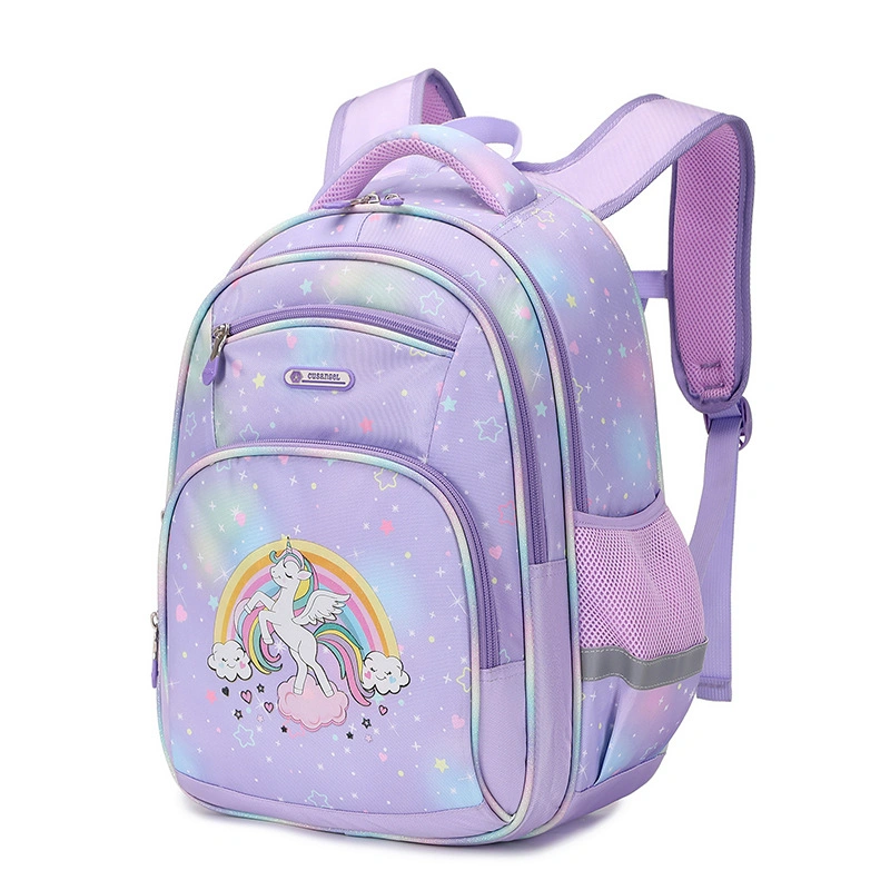 Mochila personalizada para crianças à prova de água, com saco escolar de grande capacidade e com impressão de moda