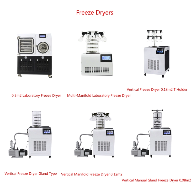 Wissenschaftliche Geräte für die Gefriertrocknung im Labor, 0,18 m2 bis 60 Grad Celsius