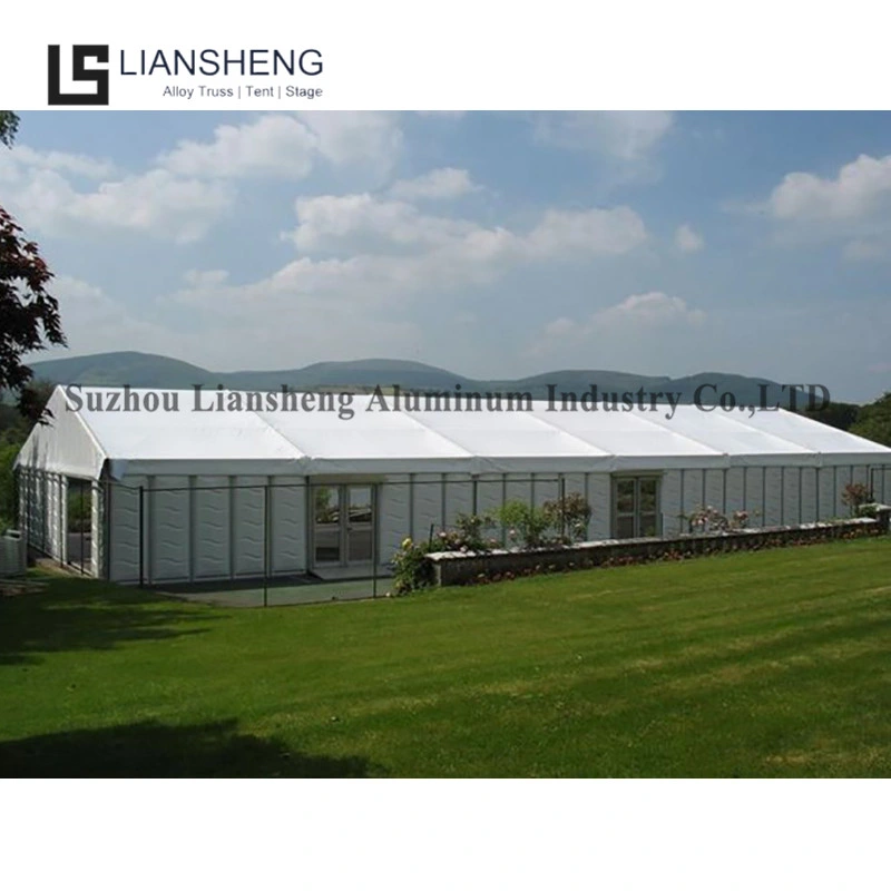 Snow Resistant Temporary Strong Big Aluminum Outdoor Building Canopy 15X30m Prefabricated Warehouse Tent