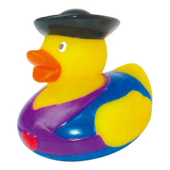 Wholesale Promotional Gift Color OEM Vinyl Custom Design Mini Rubber Ducks Bath Toys for Toddlers Play