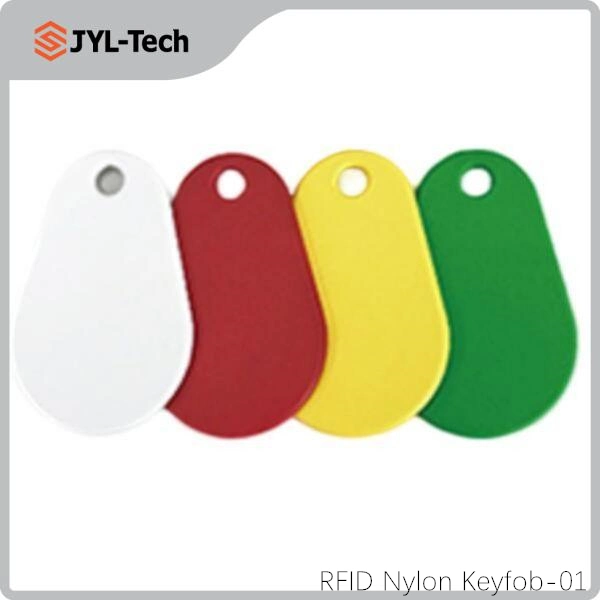 Ntag213 215 216 Overmolded Pear NFC Keyfob Smart RFID Keychain Keytag