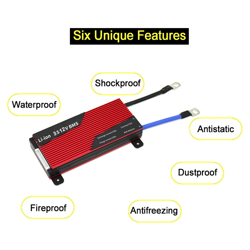 24s 72V 25A to 200A Lifeo4 Battery Over Charge Discharge Protection BMS