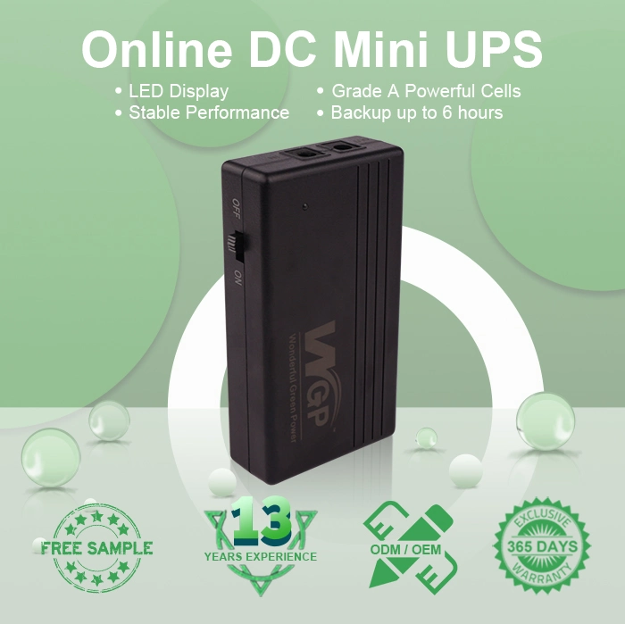 Mini DC UPS Stays Power for All Kinds of 12V 1A DC Equipment