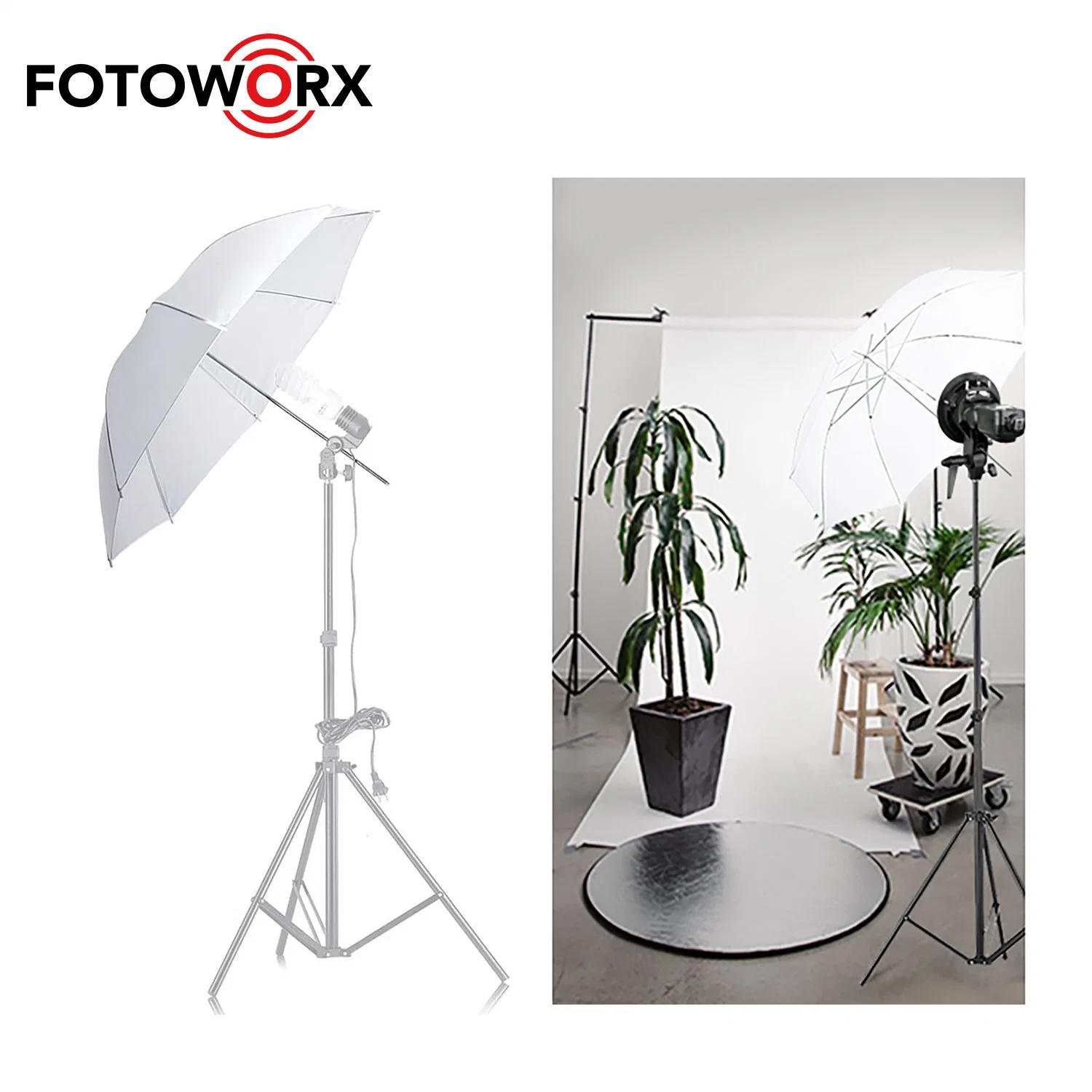 Professional White Translucent Reflector Umbrella for Photography