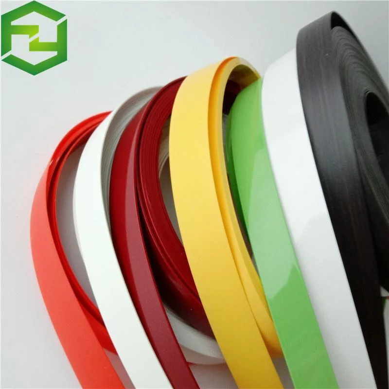 High quality/High cost performance Furniture Solid Color PVC Edge Banding Woodgrain Tape