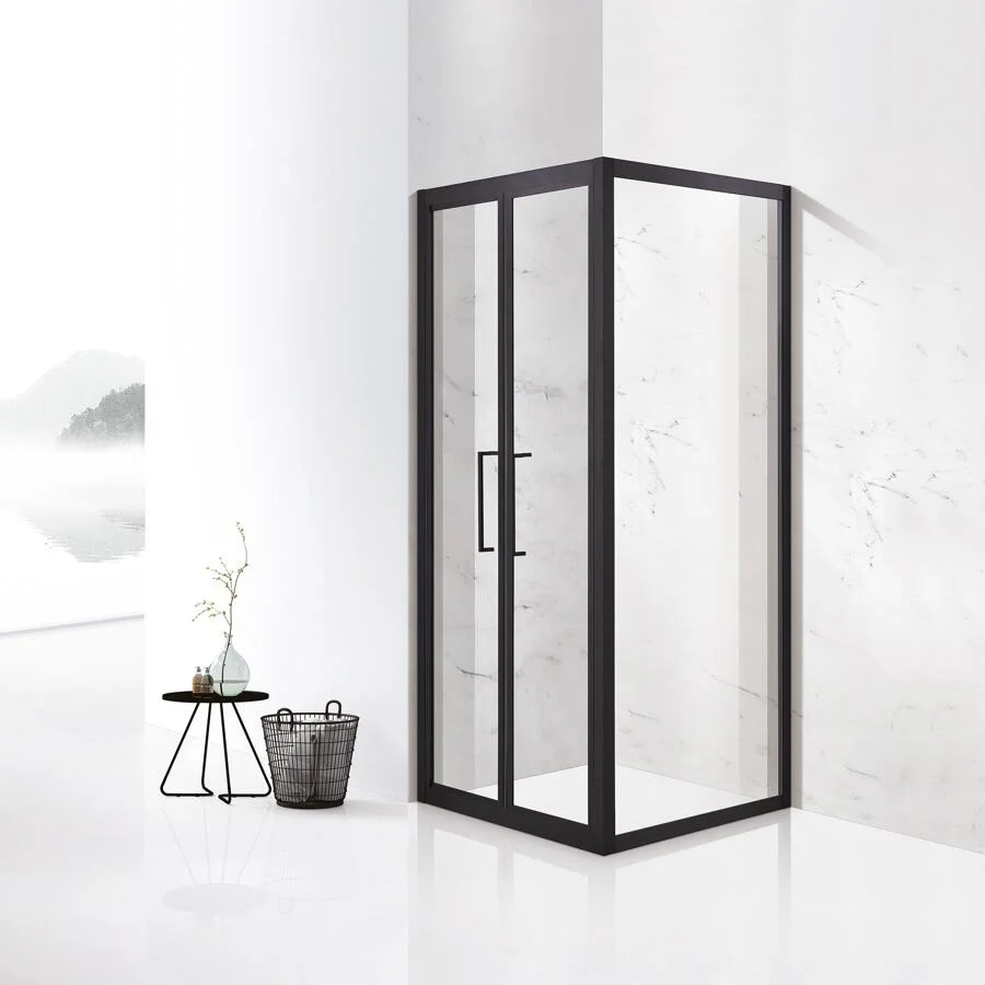 Bathroom Corner Shower Cabinet Glass Door Can Be Opened Inside and Outside