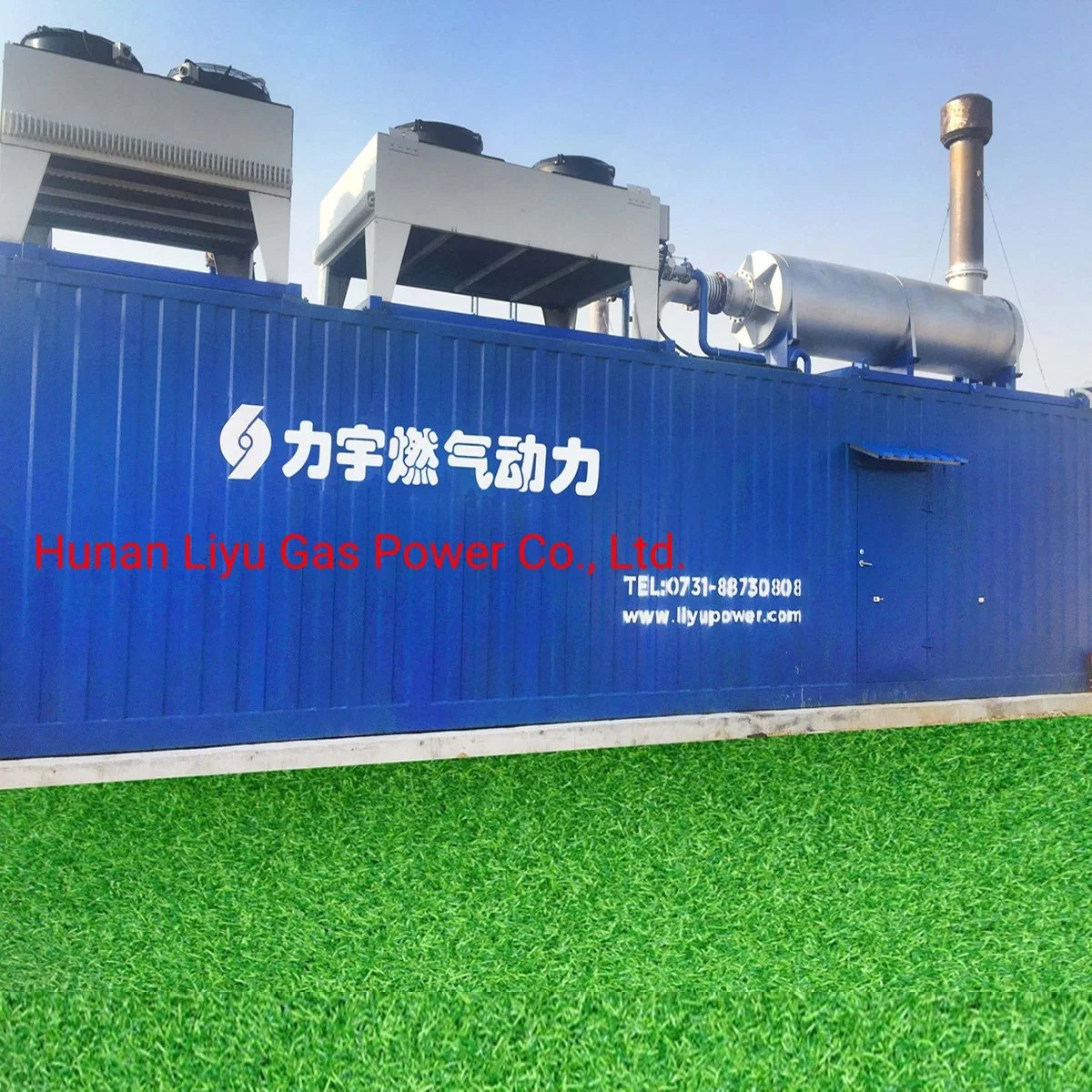 1200kw Containerized Biomass Gas High Voltage Generator Set/ Genset Ultra Silent