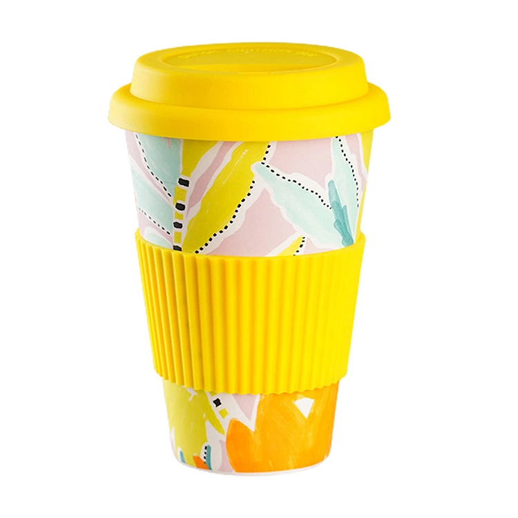 Non Slip Bamboo Reusable Travel Cup for Outdoor Portable Mug Tea Coffee Cup Coffee Tea Water Juice Mug