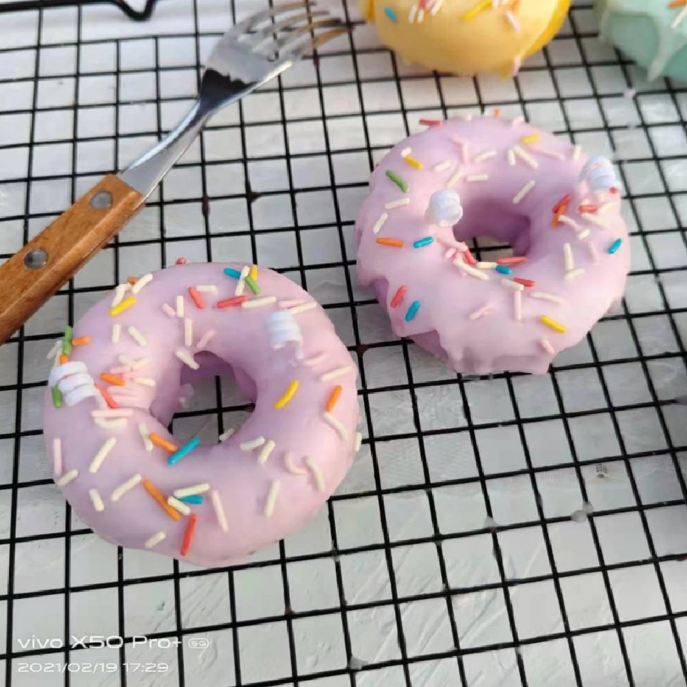 Donut Shaped Colorful Decorative Fragance Aromatherapy Scented Candle