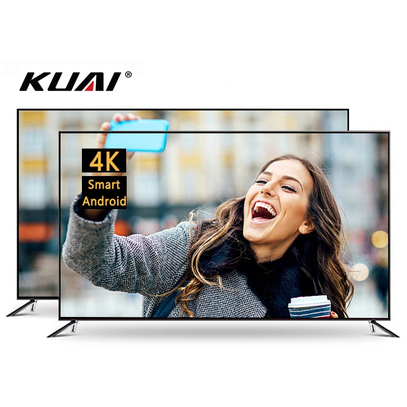 32-100pulgadas Kuai OEM/ODM de la fábrica de TV LED LCD TV Android Smart TV 43 55 65 70 85 100 Plano de gran tamaño Screnn 4K Ultra HD TV