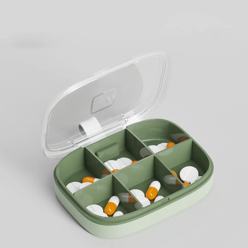 Hot Selling High Quality 6 Compartment Pill Box Portable Pill Organizer Waterproof Pill Case