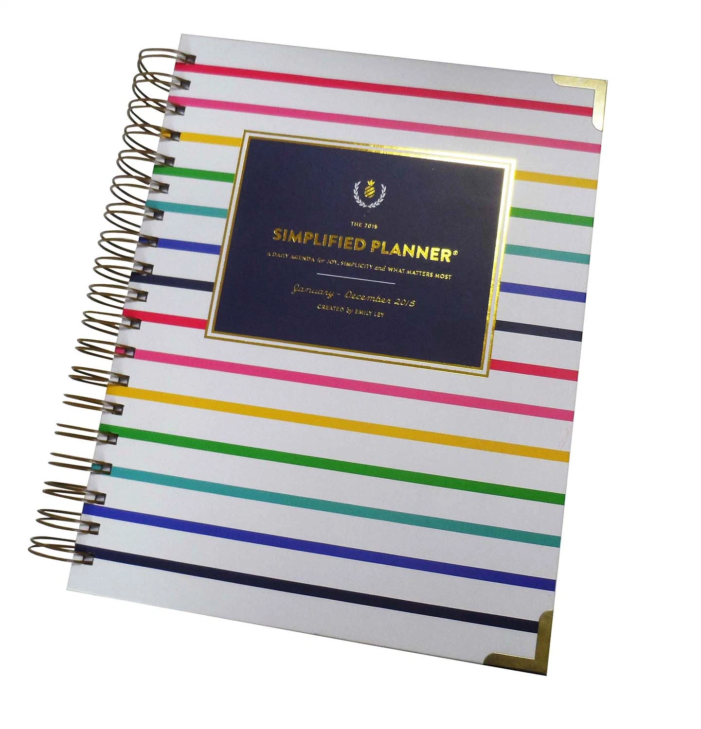 Custom Planner Drucken von Seiten Spiral Planner mit Geschenk-Set-Box Paket für Büroarbeitspakete