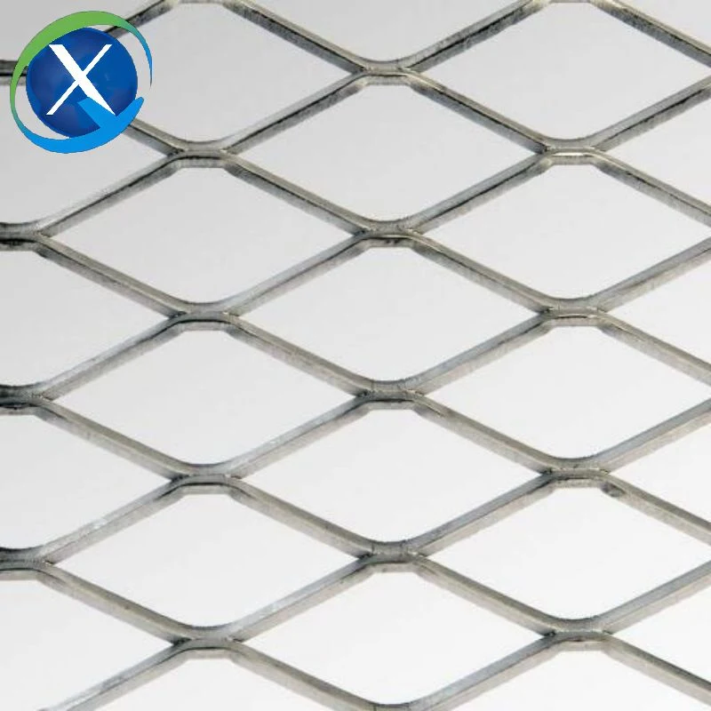 Aluminum Heavy Steel Mesh 10X20mm 1.22X2.44meters Diamond Hole Mesh Expanded Wire Mesh Expanded Metal