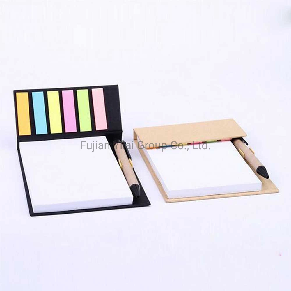 Eco Combined Sticky Note Pad Set with a Paper Pen Memo Pad