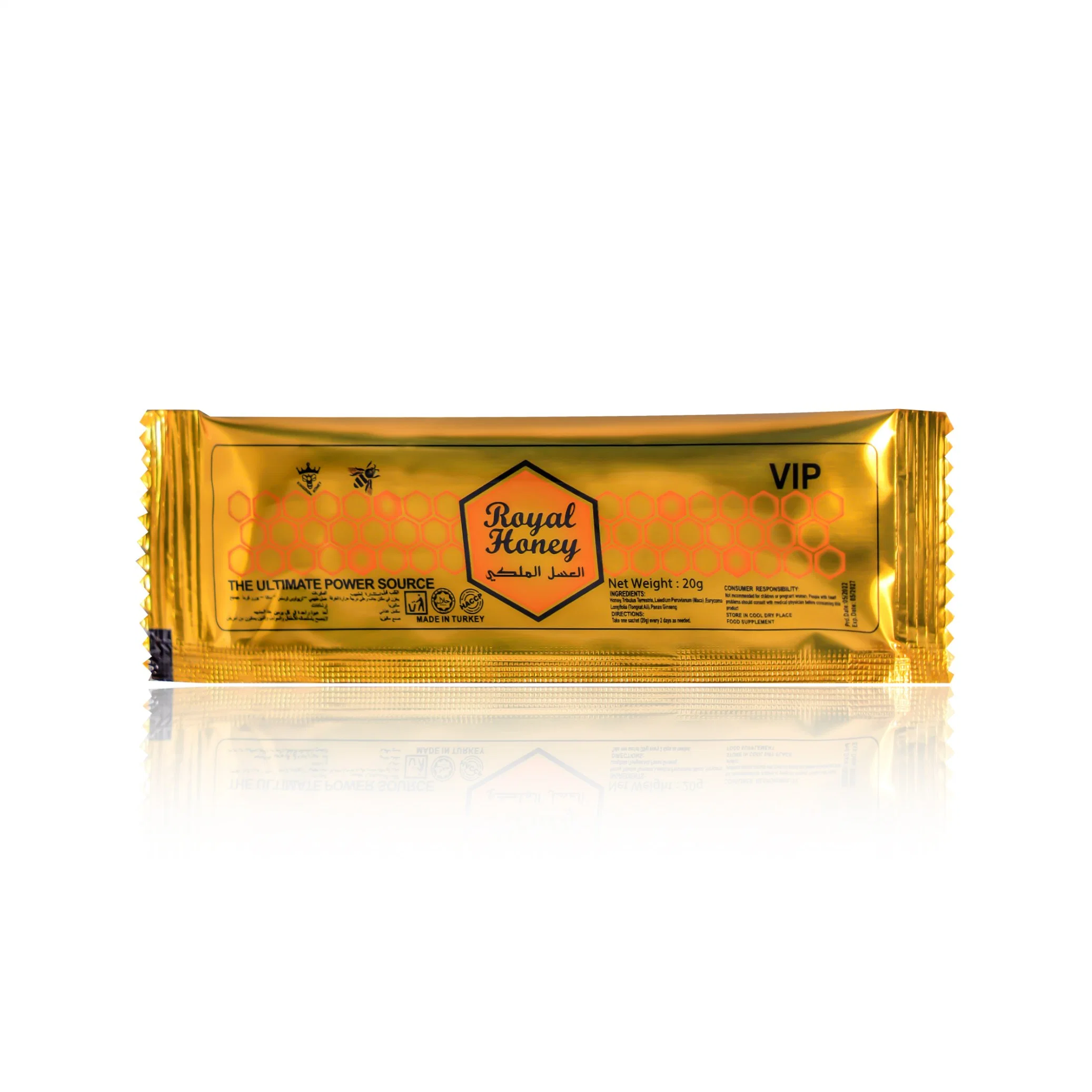 Nuevo diseño Royal VIP Honey hexagonal estilo 24 Sachet per Caja