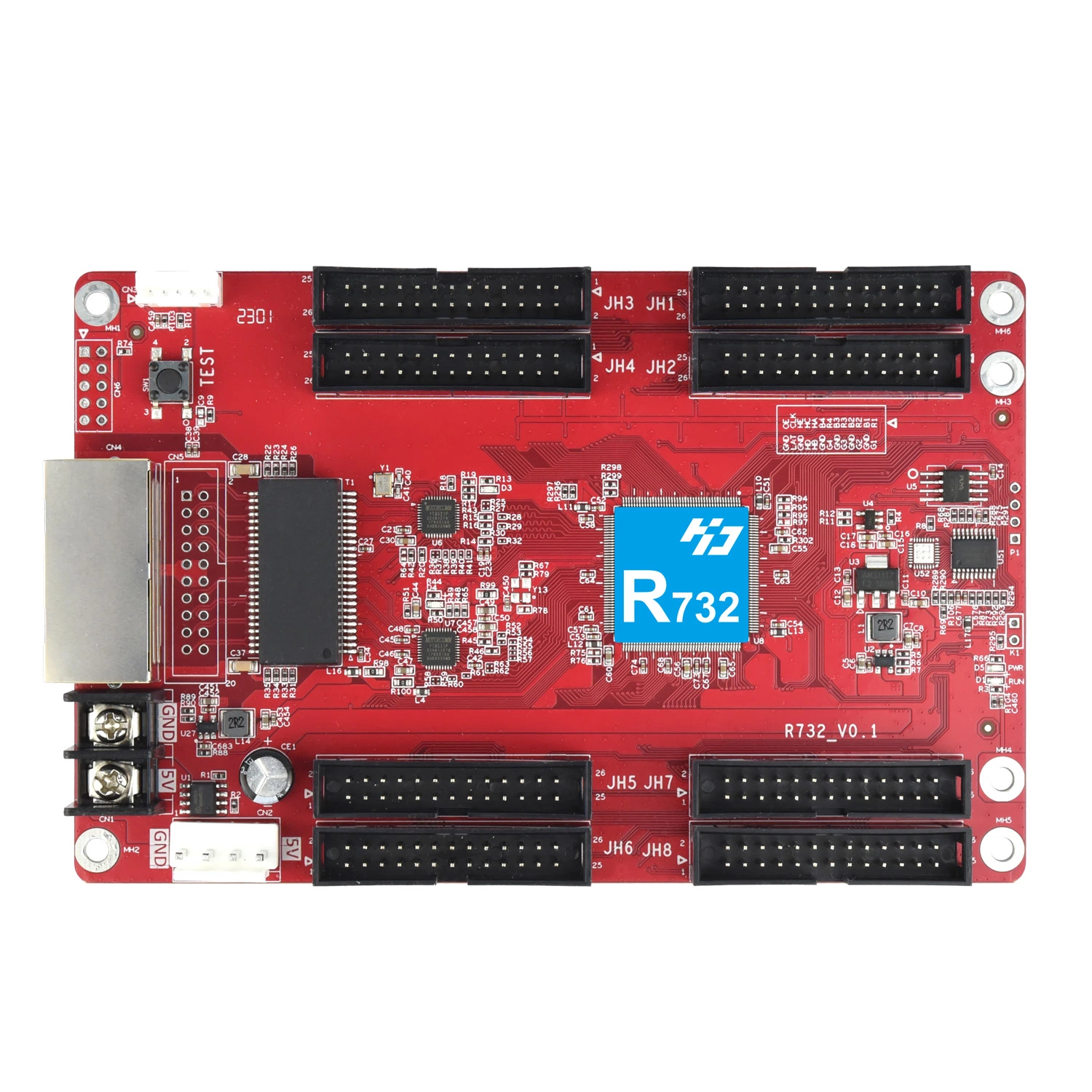 Huidu HD-R708 puerto hub75e recibir controlador LED de la tarjeta