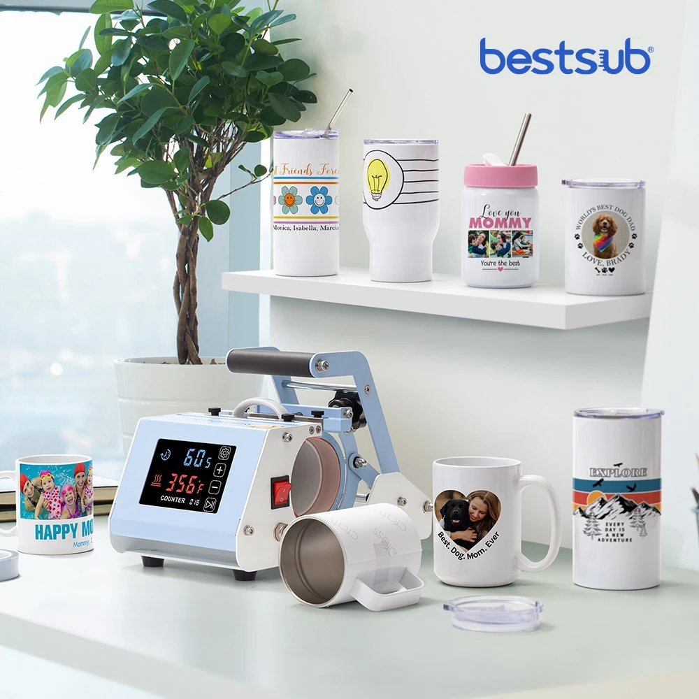 Meilleure presse à chaud pour machine de sublimation de tasses et bouteilles de loisirs Bestsub.