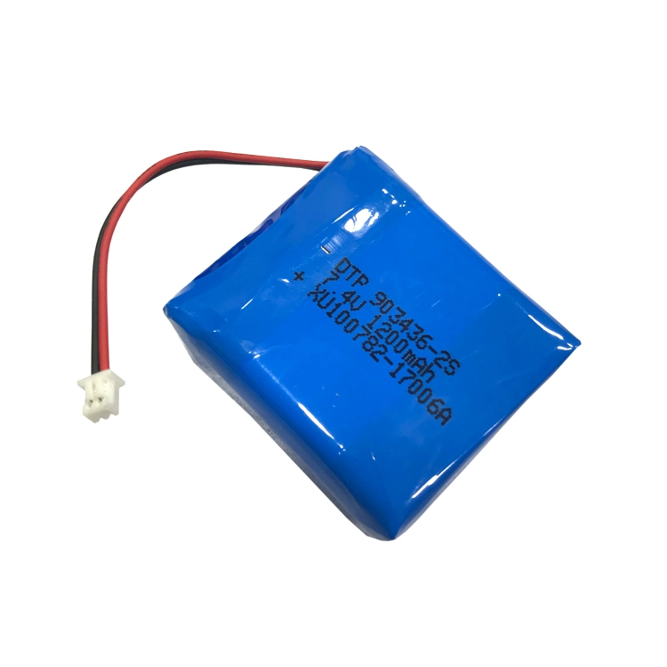 Batterie lithium-ion polymère 7.4V 1200mAh caméra vidéo numérique de remplacement de batterie Li-ion