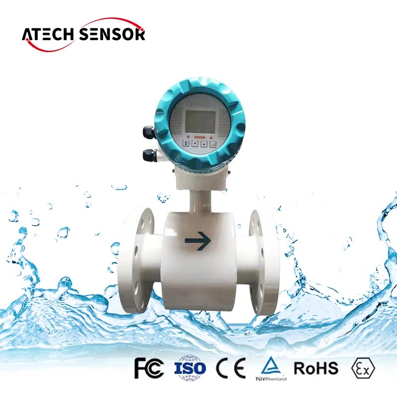 Water Flow Meter Digital Chemical Flow Meter Fuming Sulfuric Acid Electromagnetic Flowmeter