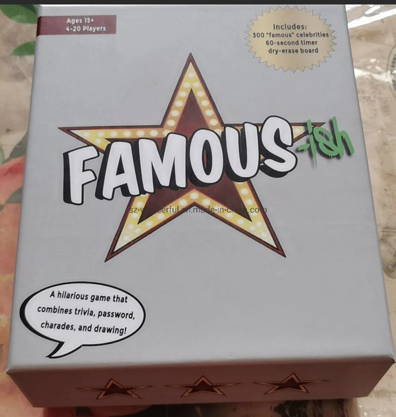 Custom Family Game Flash Card Games