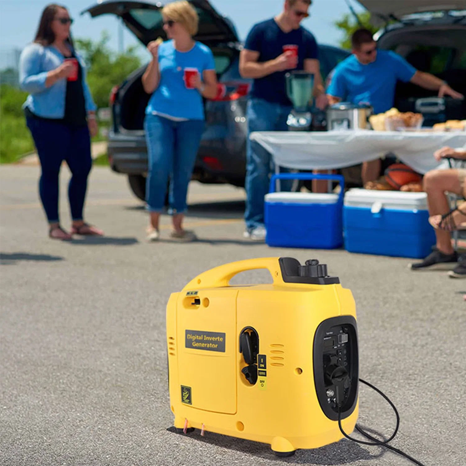 Outdoor Party Low Noise High Power Portable Gasoline Generator Portable Camping Gasoline Generator