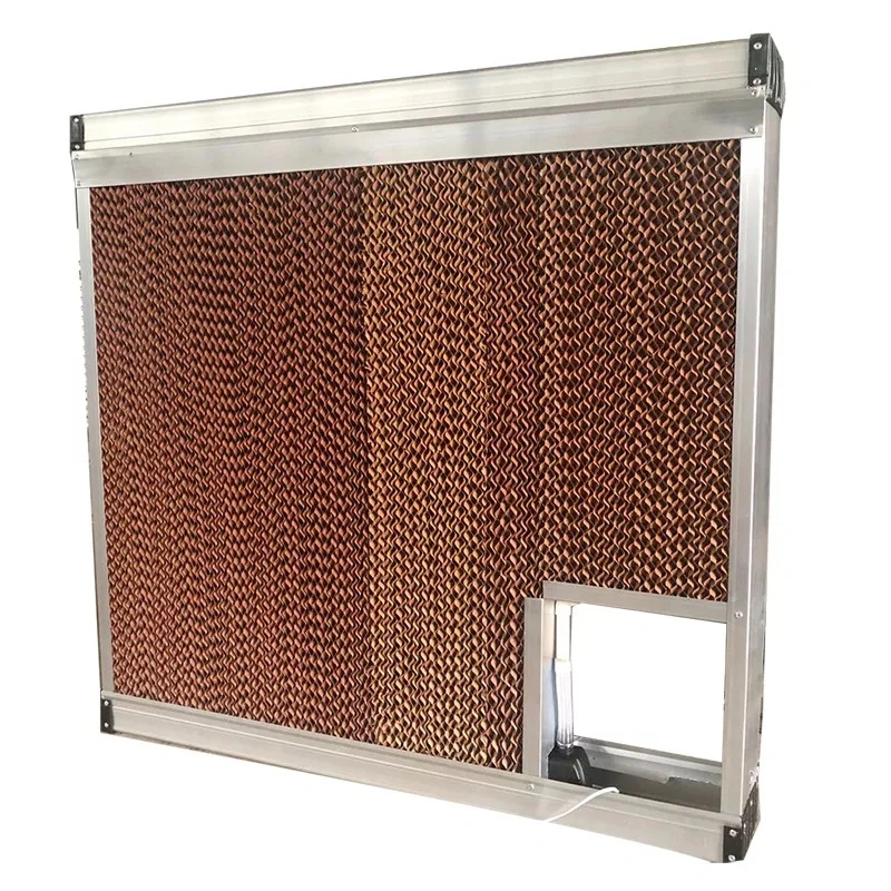 Honeycomb Industrial Evaporative Air Cooler Wetted Cellulose Pad Cooling System for Greenhouse