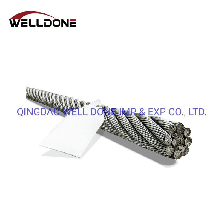 8*19s+FC 8*19s+Iwr 8*19W Galvanized Steel Wire Rope for Elevator