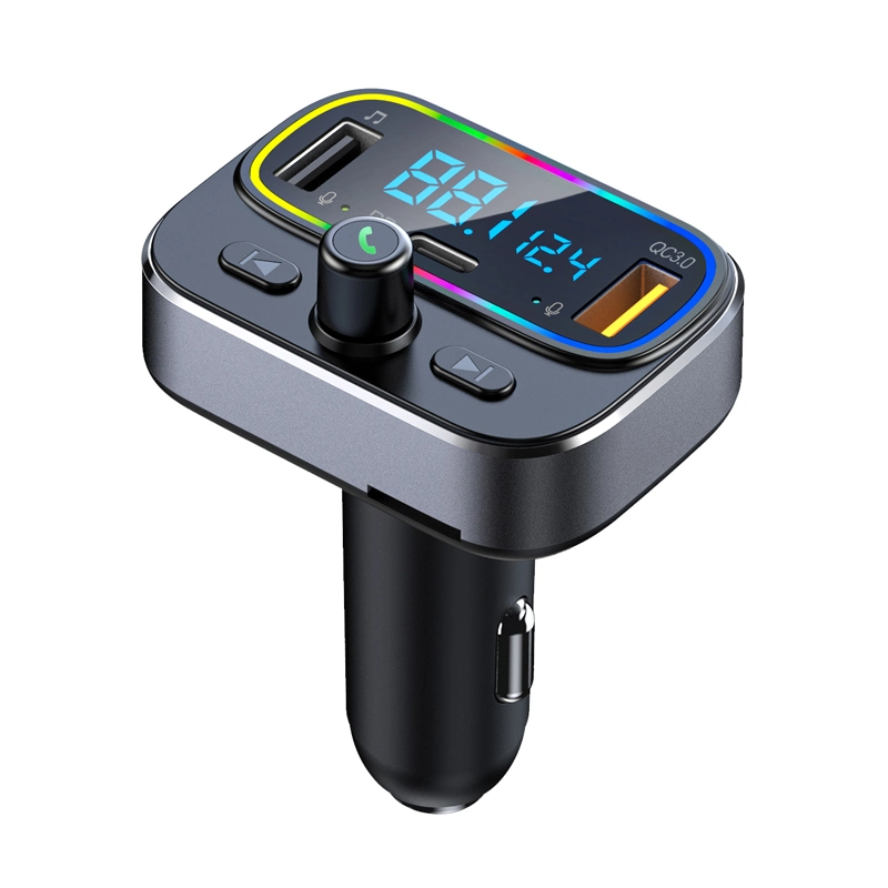 QC 3,0 DP 20 W carregador USB Carro Transmissor FM do rádio sem fio Bluetooth Kit adaptador para automóvel mãos livres Leitor de MP3