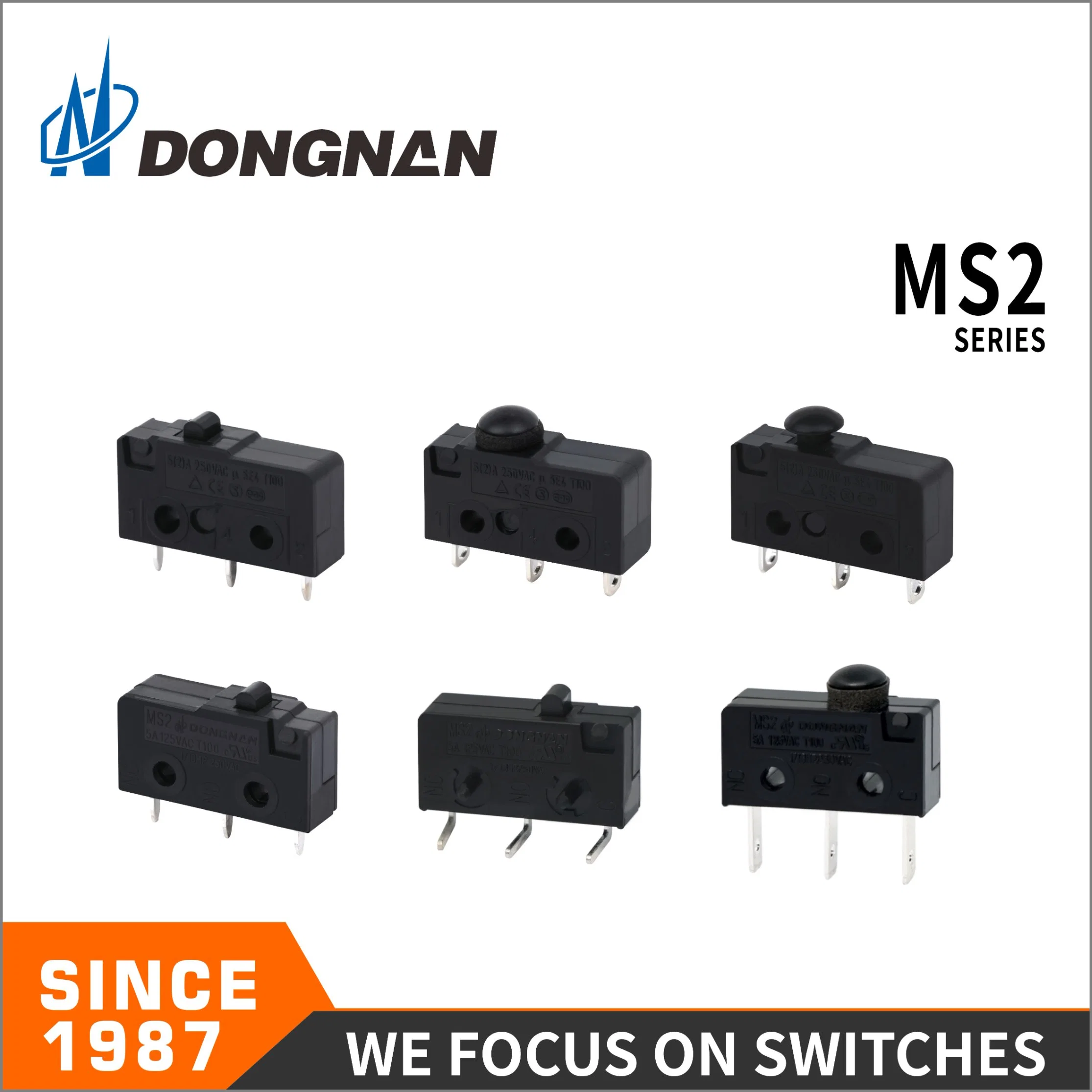 Dustproof Design Ms2 Micro Switch for Drive Motors