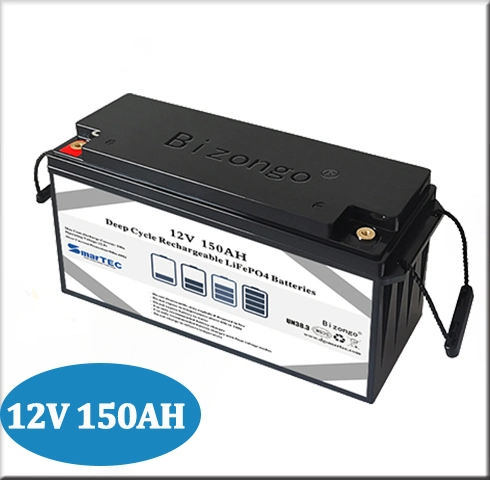 Производитель Supply LiFePO4 Power Battery 12V 150ah Deep Cycle Gel Батарейный источник питания для системы хранения солнечной энергии/фотоэлектрической системы