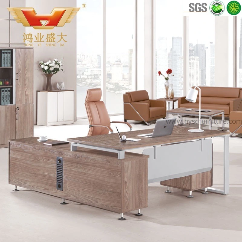 Modern Melamine Executive Table with L Shape Return (HY-JT05)