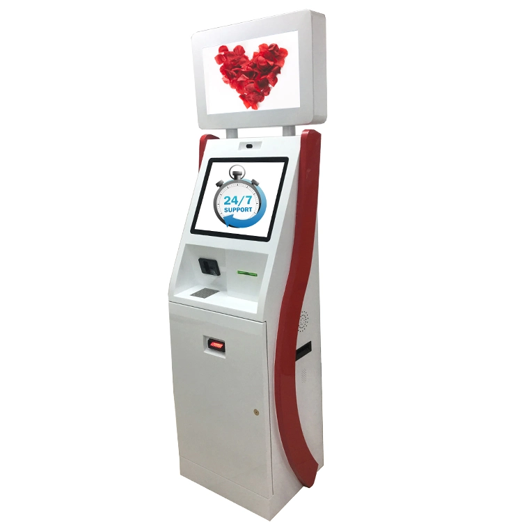 Netoptouch OEM ODM Indoor Use Multifunctional Dual Screen Check in Kiosk Card Issue Dual Display Check-in Kiosk Health Reporting Printing Selfservice Kiosk